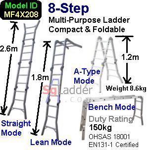 Multi-Purpose Ladder Singapore 8 Step