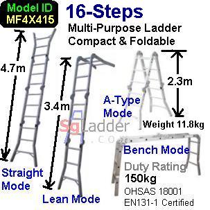 Multi-Purpose Ladder Singapore 16 Step