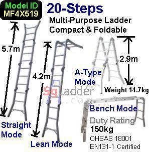 Multi-Purpose Ladder Singapore 20 Step